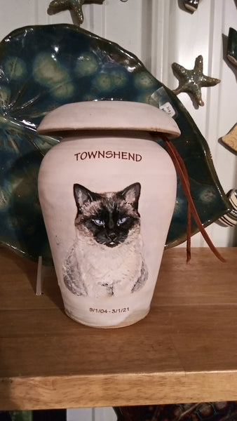 Tuxedo cat outlet urn